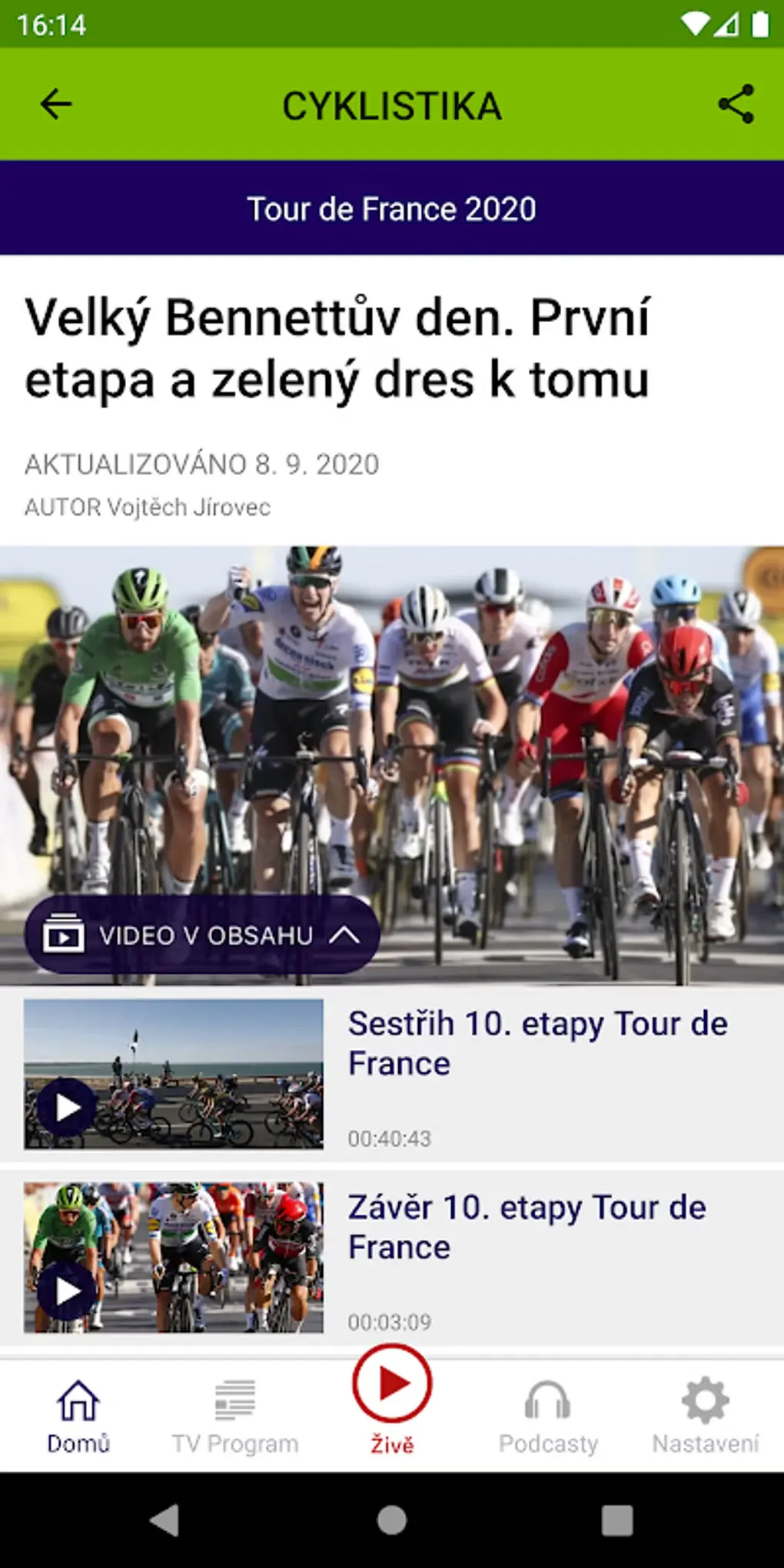 Nejnovější trendy a změny v programu ČT sport