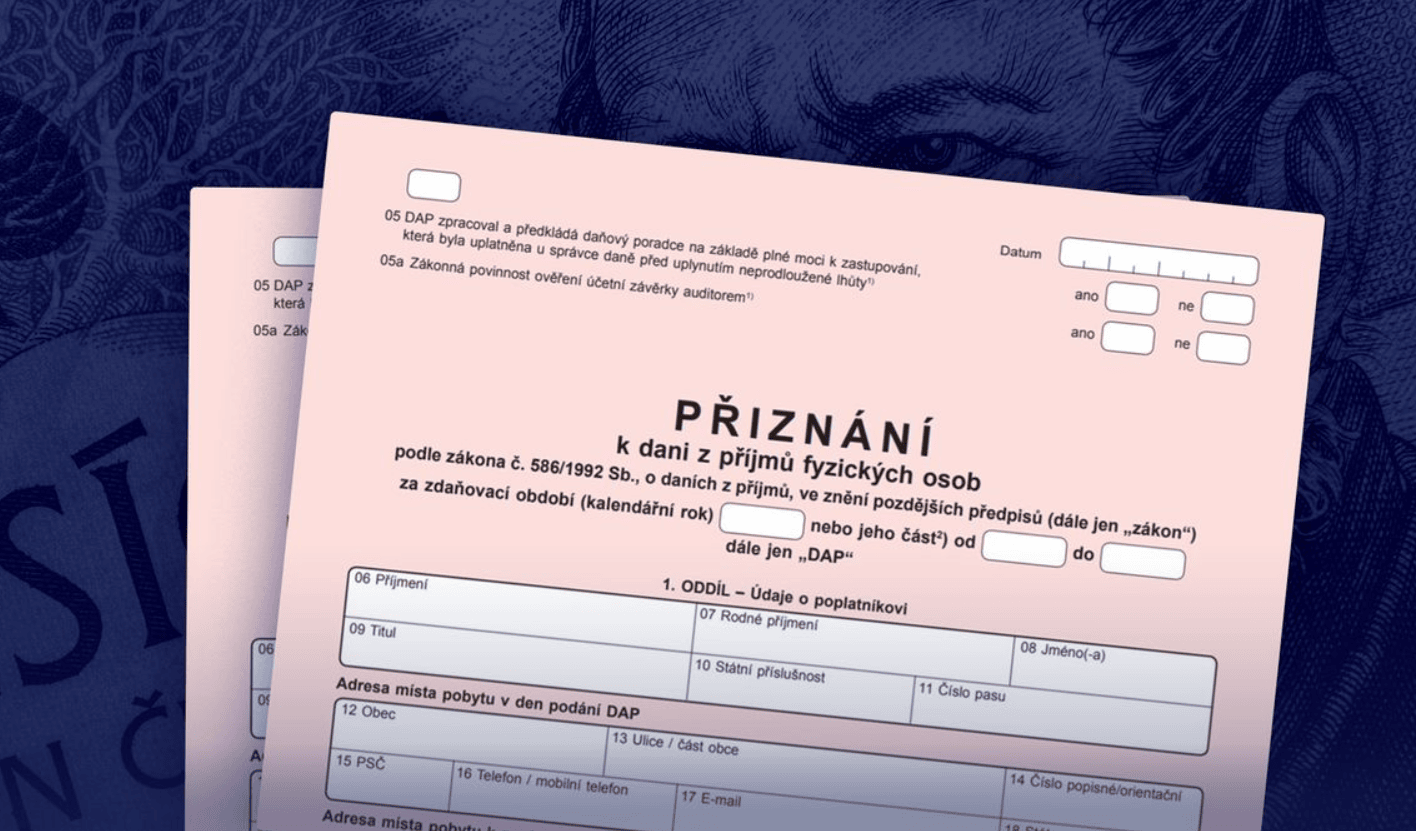 Daně online pro daňové přiznání online formulář a bezpečné podání  